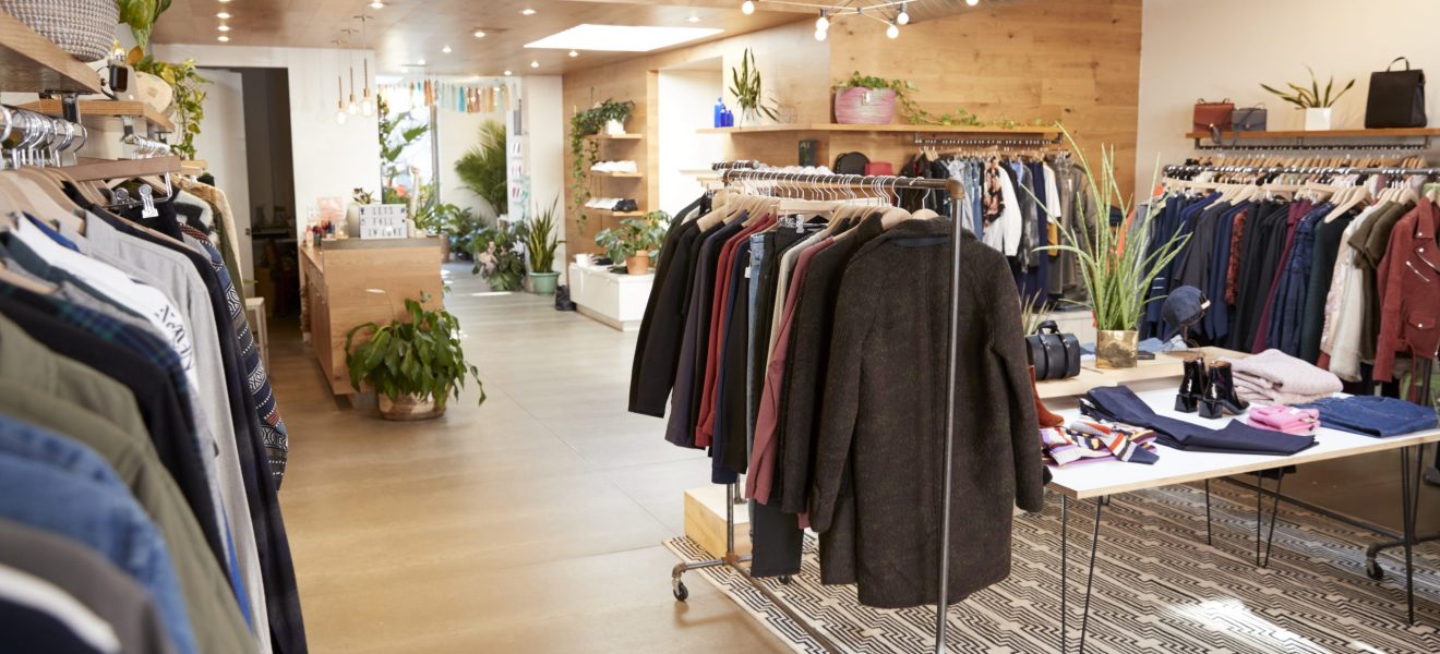 Clothes shop interior